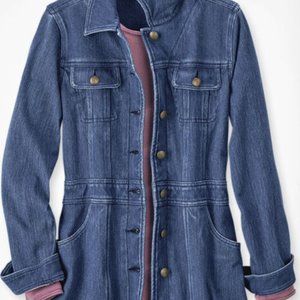 Coldwater Creek Urban Trails Knit Denim Jacket